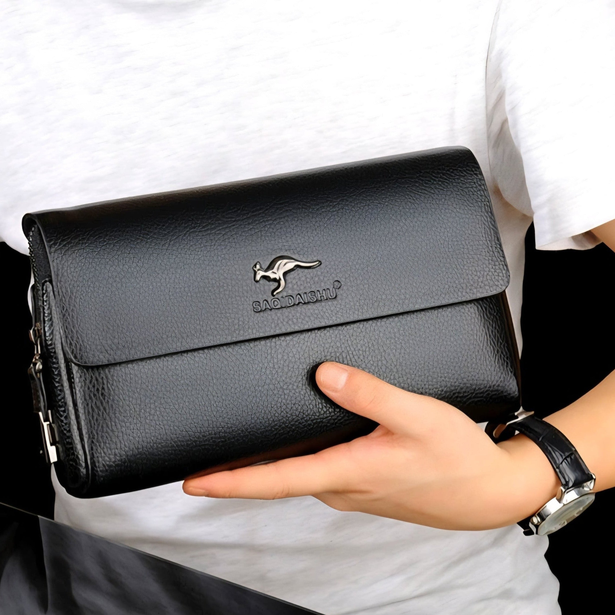 Combination Lock Men's Clutch Hand-Bag Long Wallet