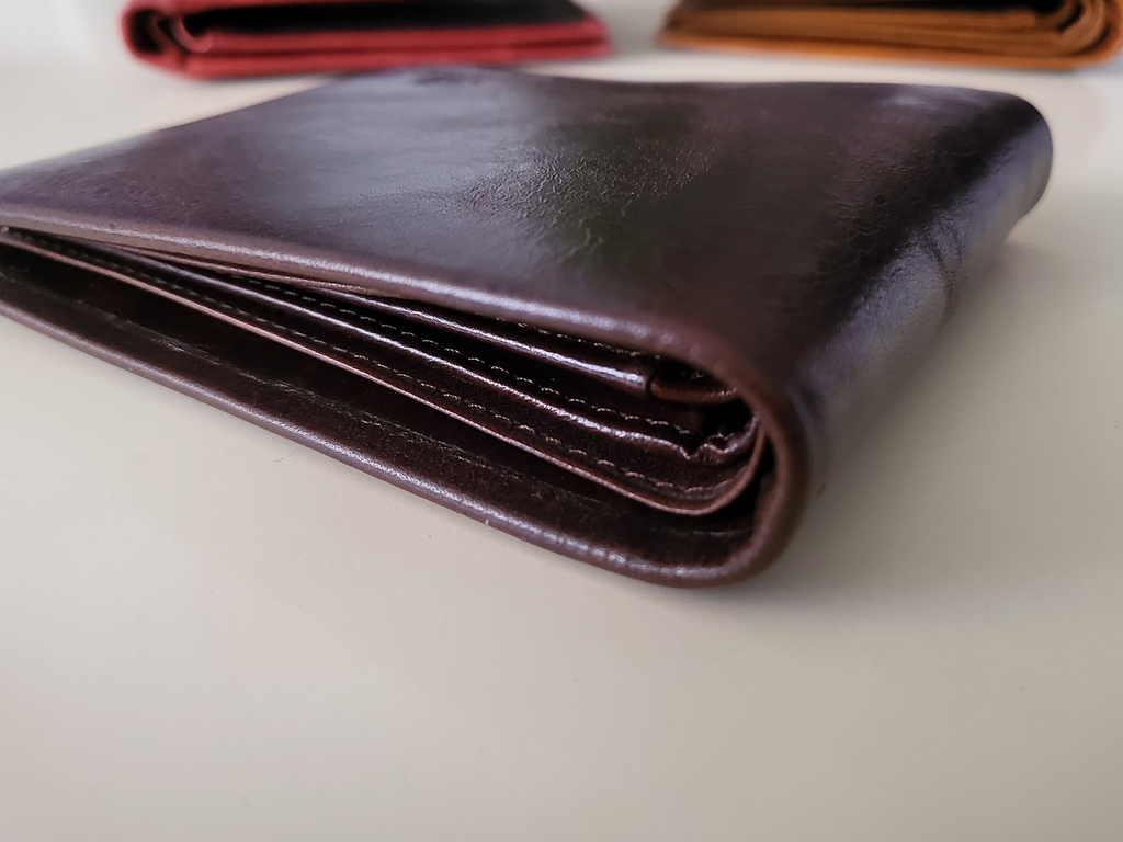 BULLCAPTAIN Bi-Fold Wallet Genuine Leather Multi Card Holder Wallet