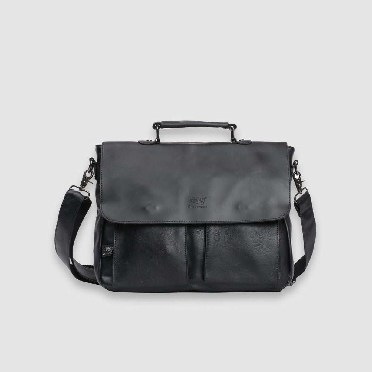 THREE-BOX Business / Messenger Bag Leather Shoulder Bag