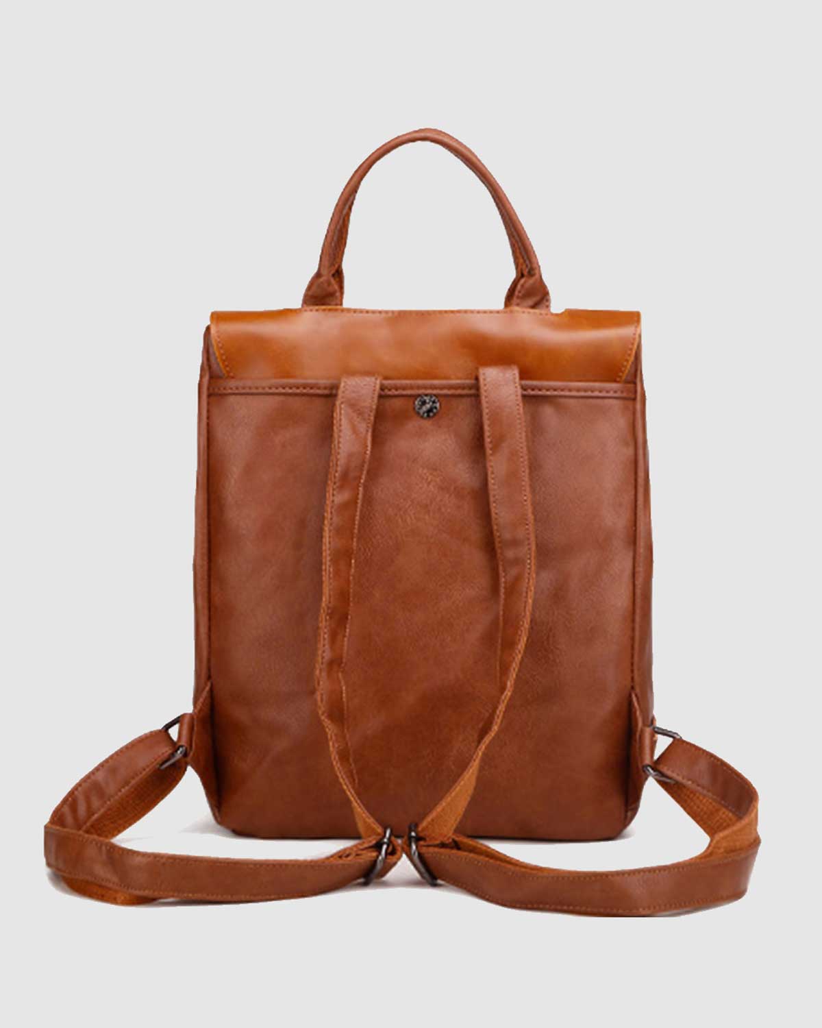 THREE-BOX Business Chic Stylish Leather Backpack