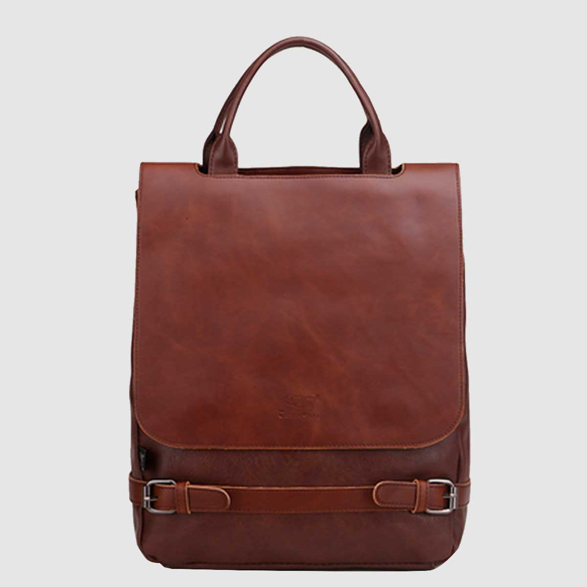 THREE-BOX Business Chic Stylish Leather Backpack