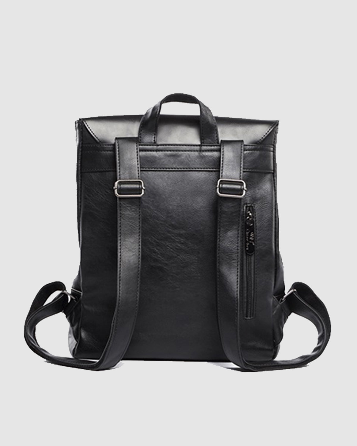 THREE-BOX Classic Chic Old-School Leather Backpack 14" Laptop Backpack