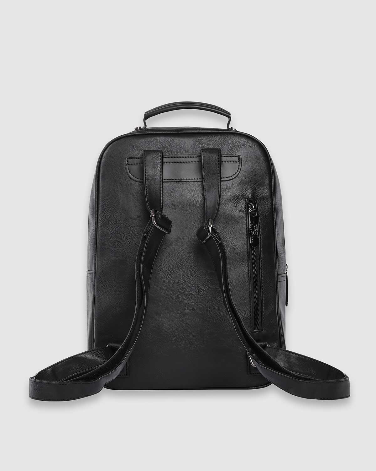 THREE-BOX Classical Fashionable Unisex Leather Mini- Backpack