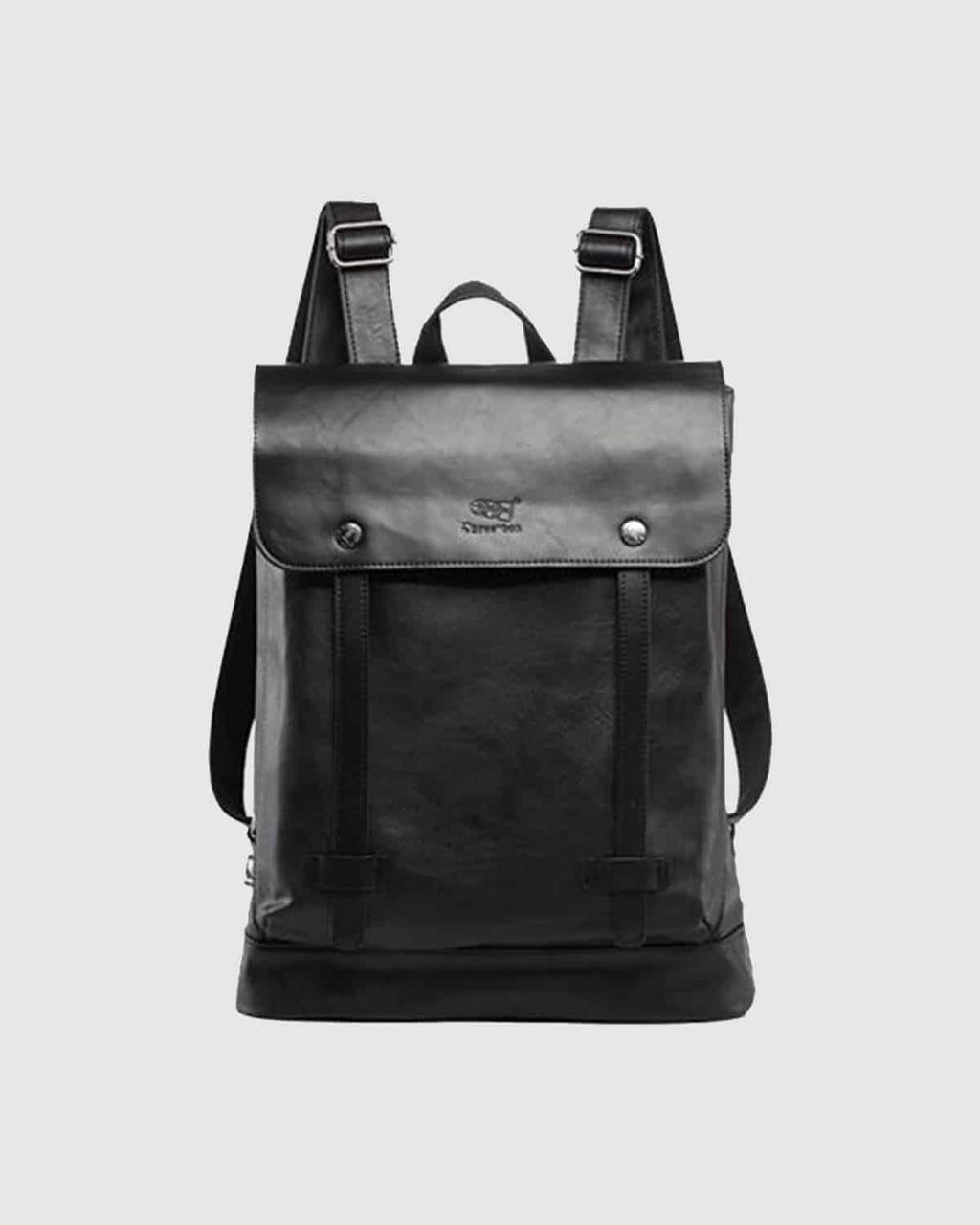 THREE-BOX Long-Neck Classic Chic Leather Backpack Slim 15.6" Laptop Backpack