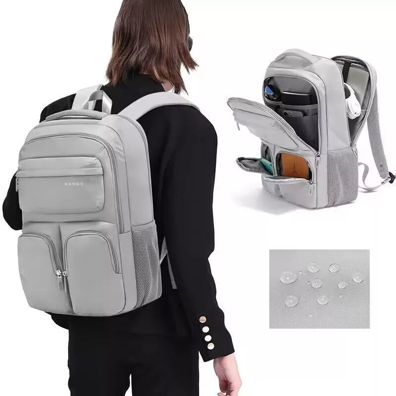 BANGE Waterproof Polyester Laptop Unisex Travel Every Day Backpack