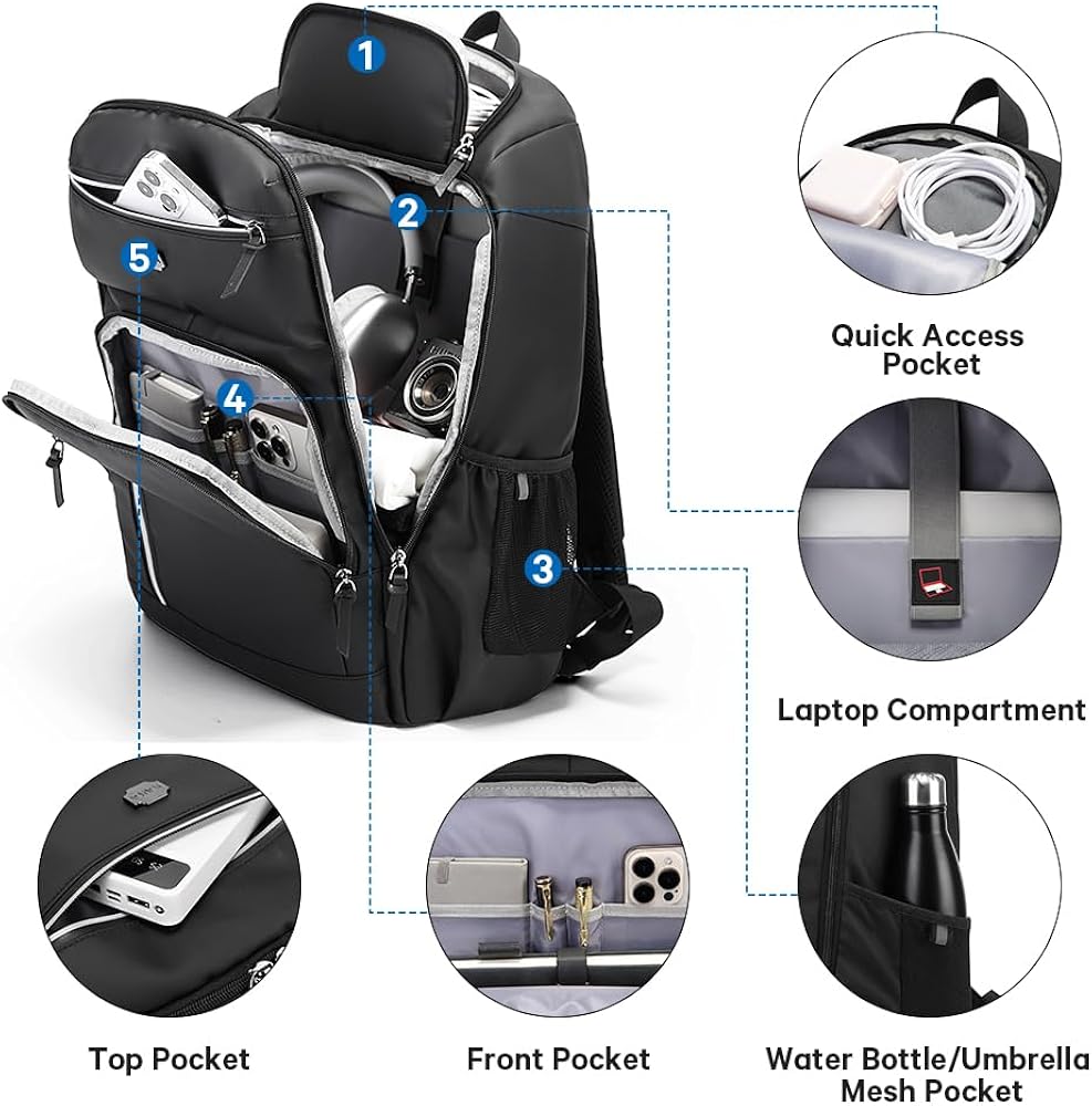 KAKA Stylish School Bag Laptop Rucksack Outdoor Travel Unisex Backpack