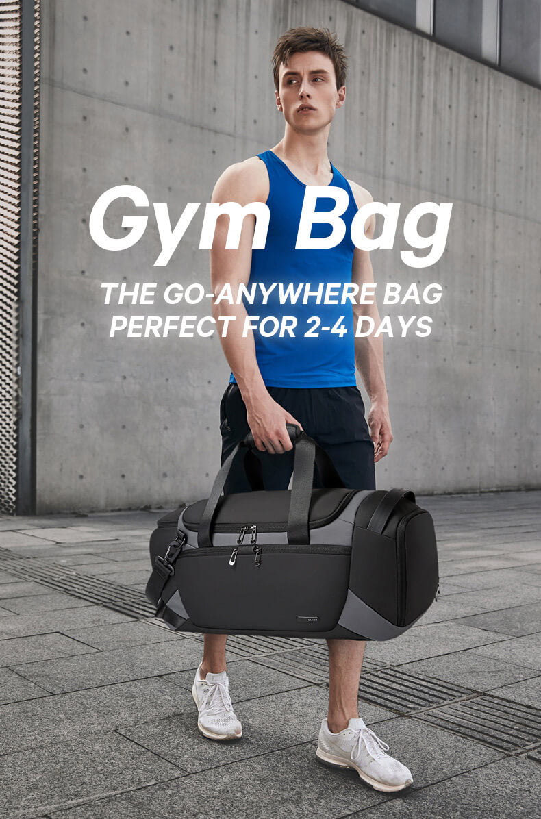BANGE Multifunctional Waterproof Unisex Sports Gym Bag Travel Suitcase