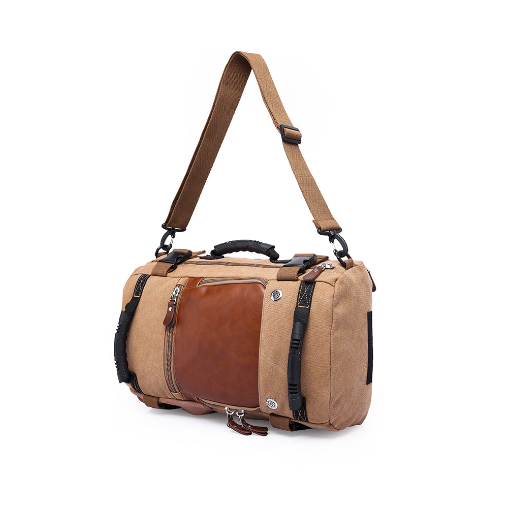 KAKA Vintage Large Capacity Canvas Outdoor Travel Luggage Backpack