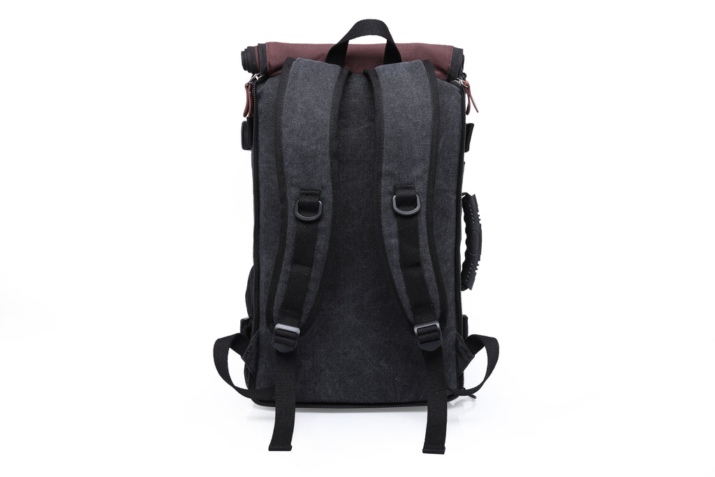 KAKA Vintage Large Capacity Canvas Outdoor Travel Luggage Backpack