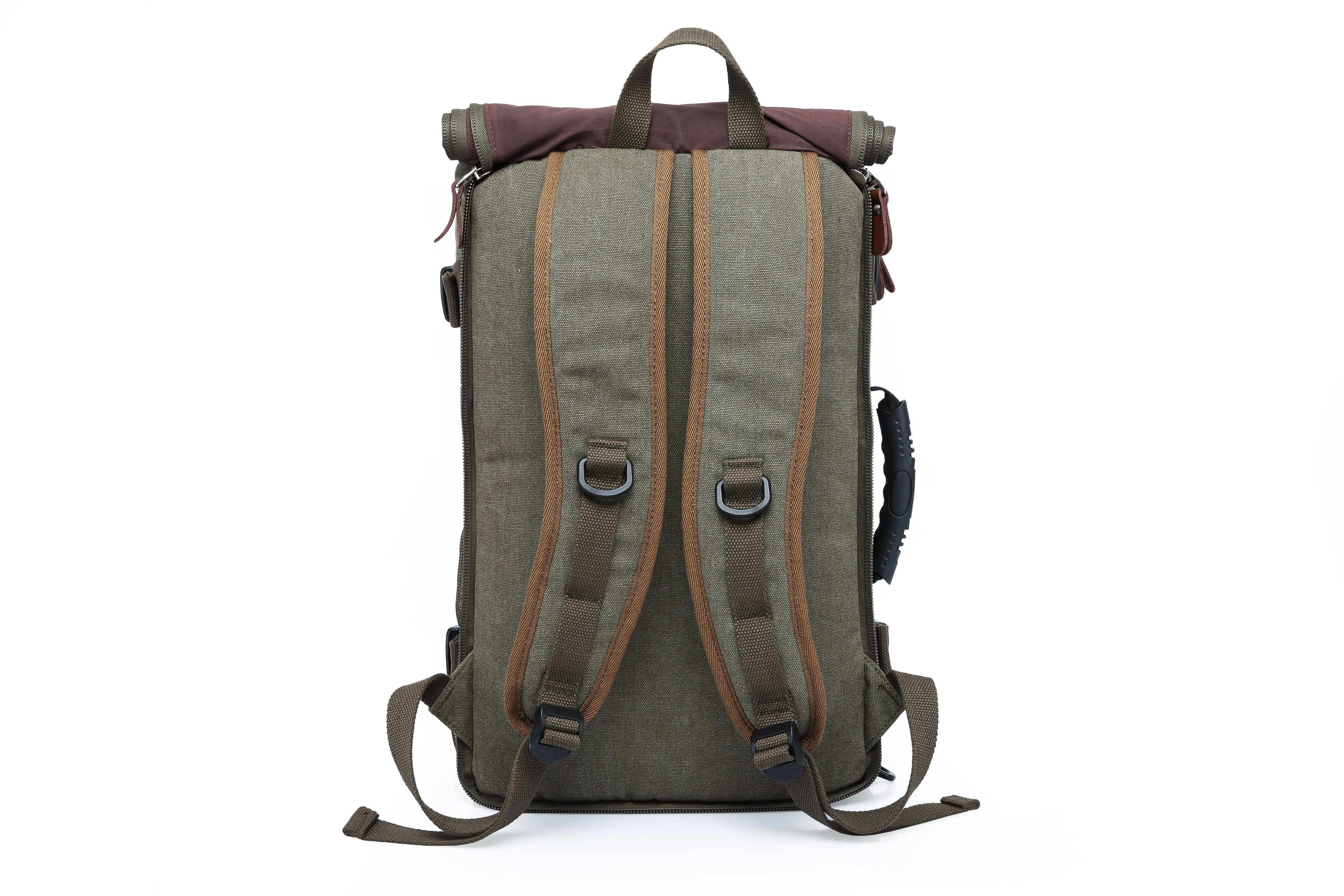 KAKA Vintage Large Capacity Canvas Outdoor Travel Luggage Backpack