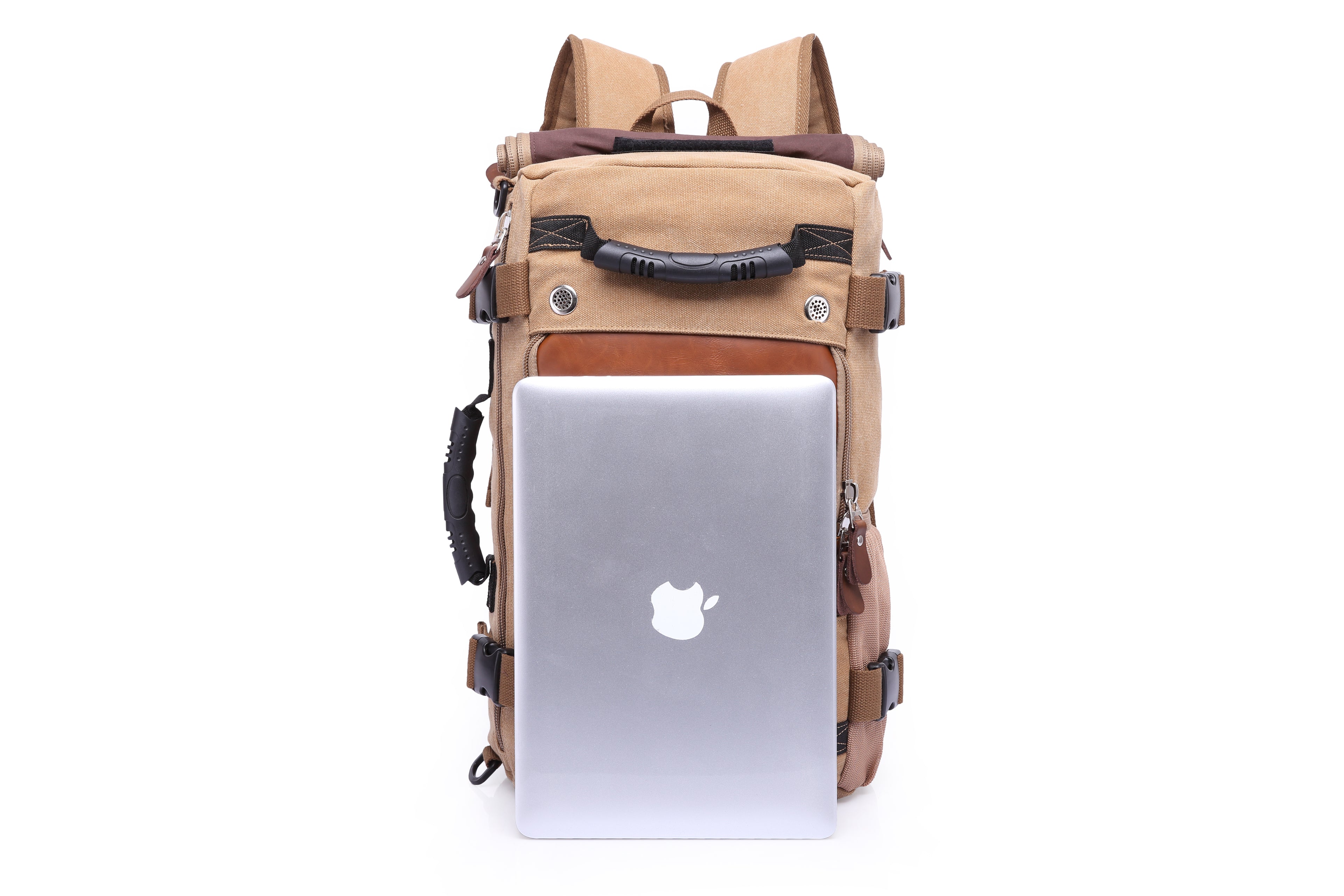 KAKA Vintage Large Capacity Canvas Outdoor Travel Luggage Backpack