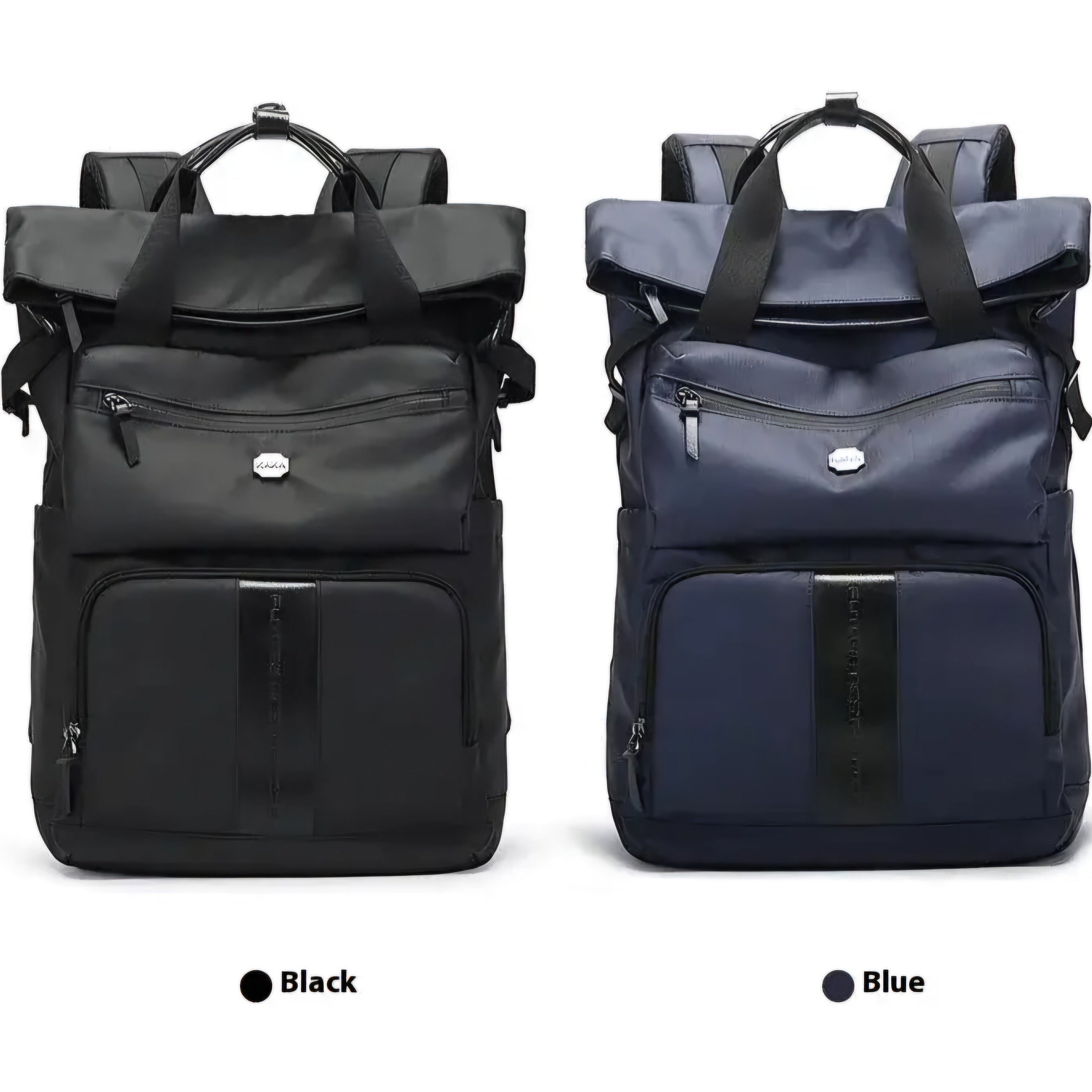 KAKA Roll-Top School Bag Laptop Rucksack Outdoor Travel Unisex Backpack