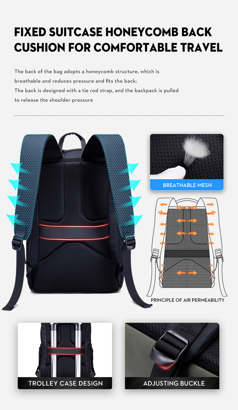 BULLCAPTAIN Rucksack Travel Backpack Large Capacity