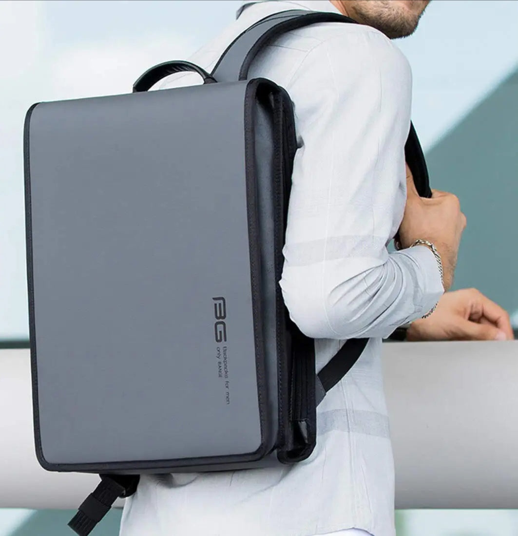 BANGE Shell Design Waterproof 14"Laptop Compact Backpack Business School Anti-theft