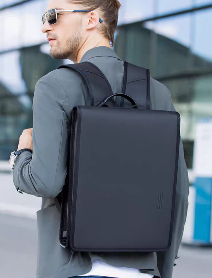 BANGE Shell Design Waterproof 14"Laptop Compact Backpack Business School Anti-theft