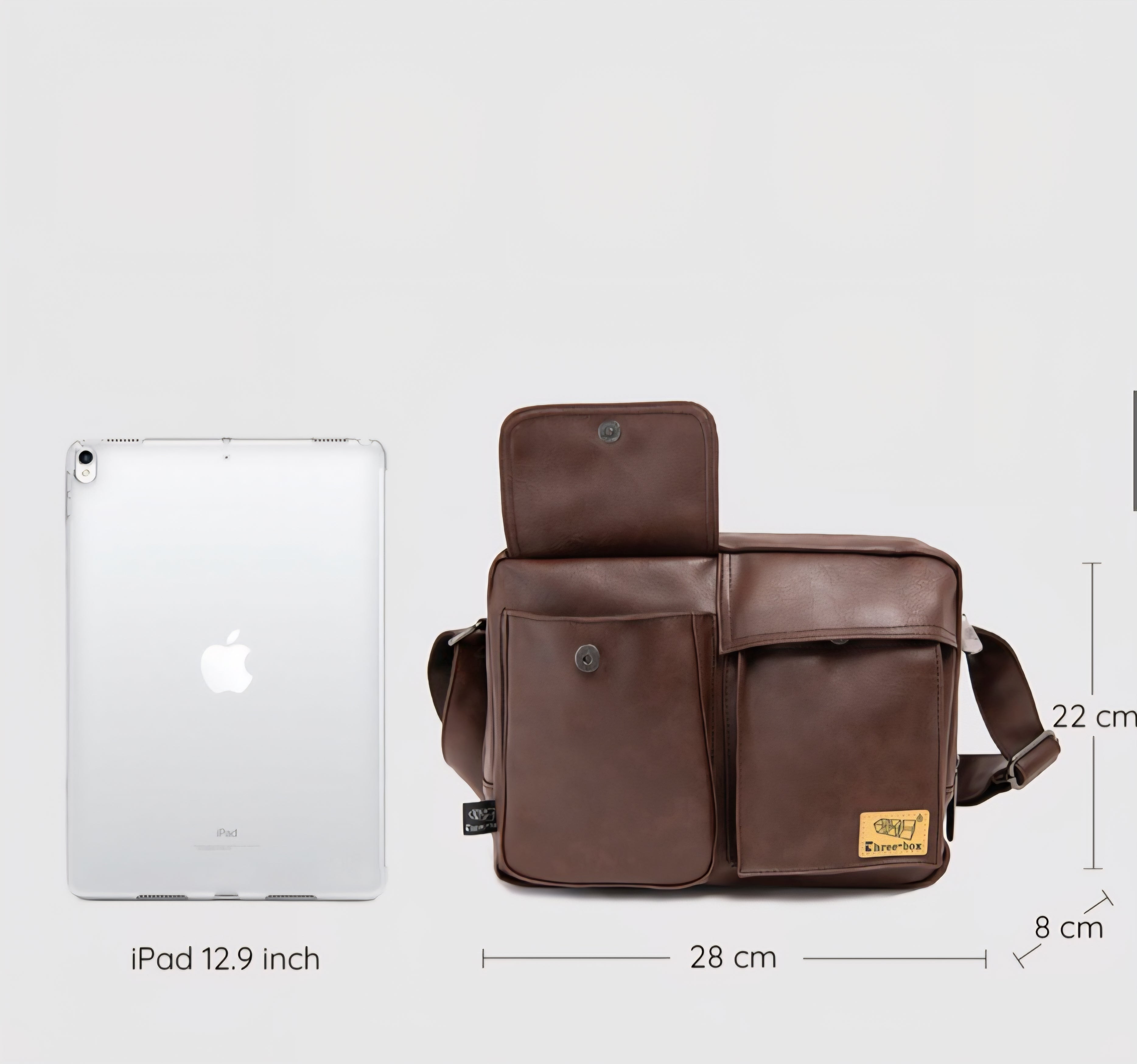 THREE-BOX Mini-Messenger Bag Shoulder Bag