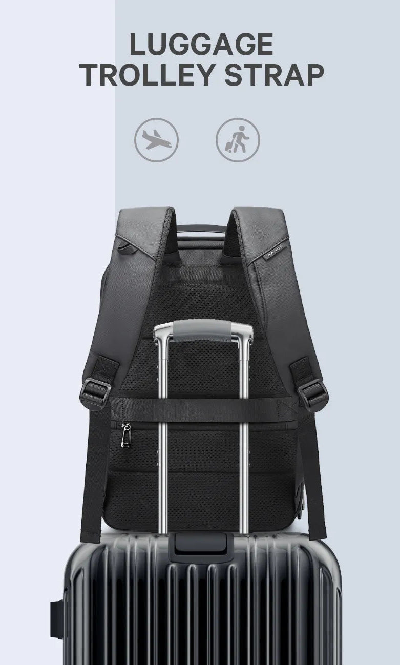 BANGE Anti-theft Waterproof Laptop City Business Backpack 15.6" Business Backpack