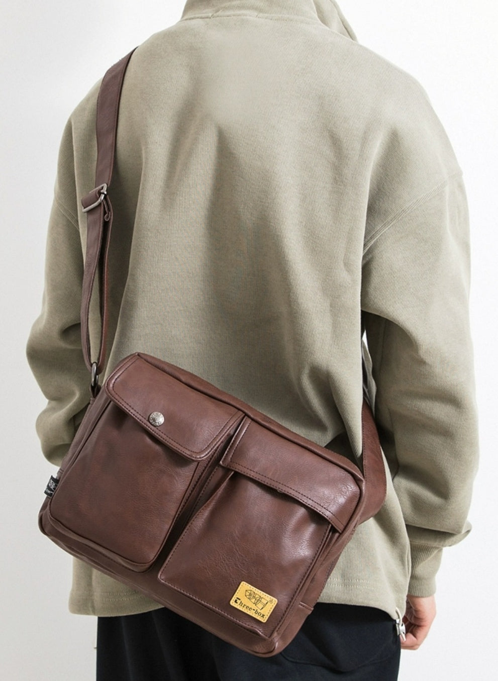 THREE-BOX Mini-Messenger Bag Shoulder Bag