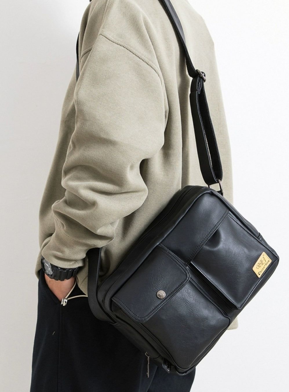 THREE-BOX Mini-Messenger Bag Shoulder Bag