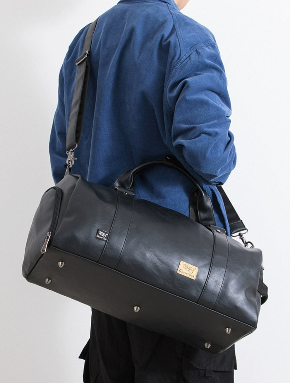 THREE-BOX Gym/ Travel Bag Leather Stylish Shoulder Bag