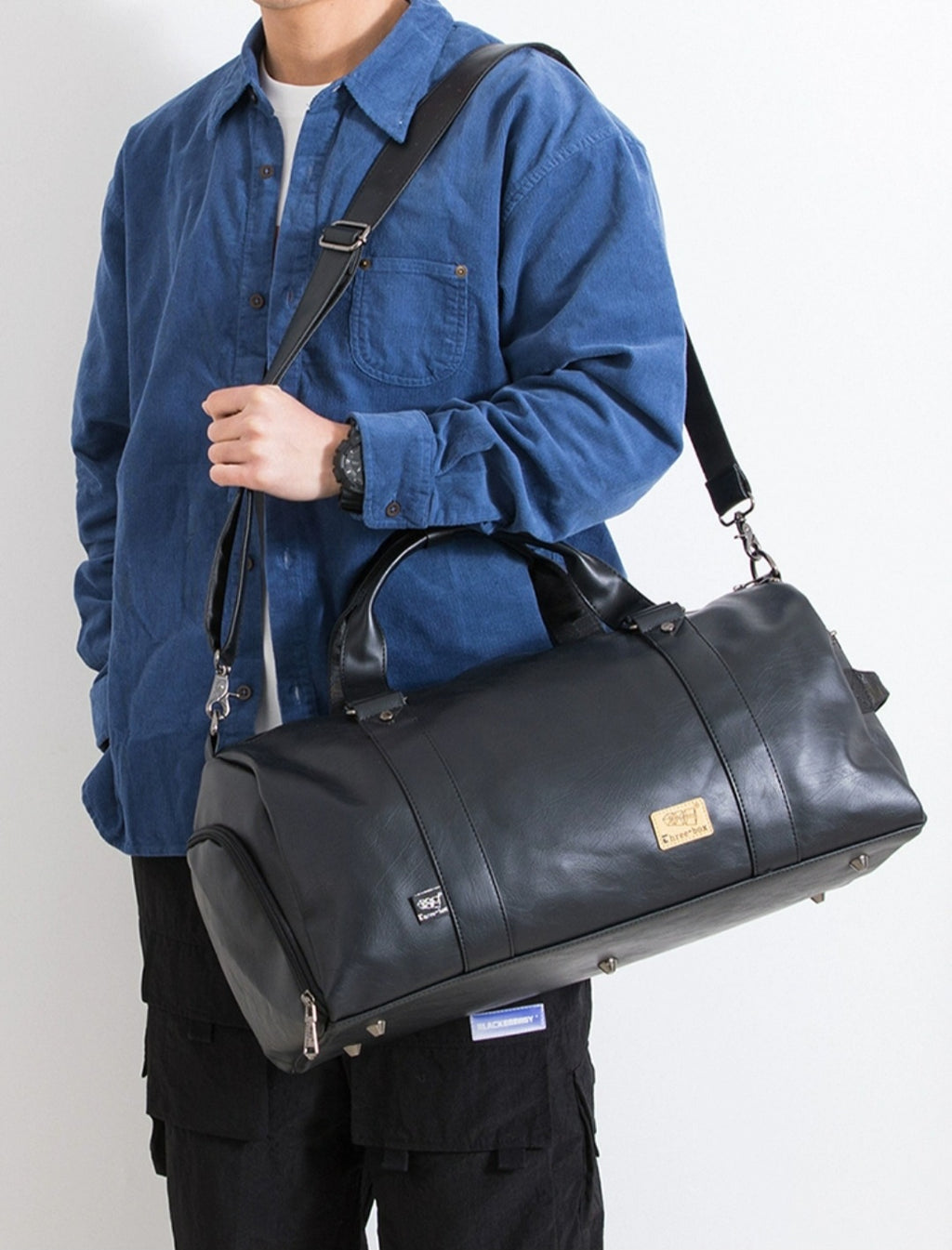 THREE-BOX Gym/ Travel Bag Leather Stylish Shoulder Bag