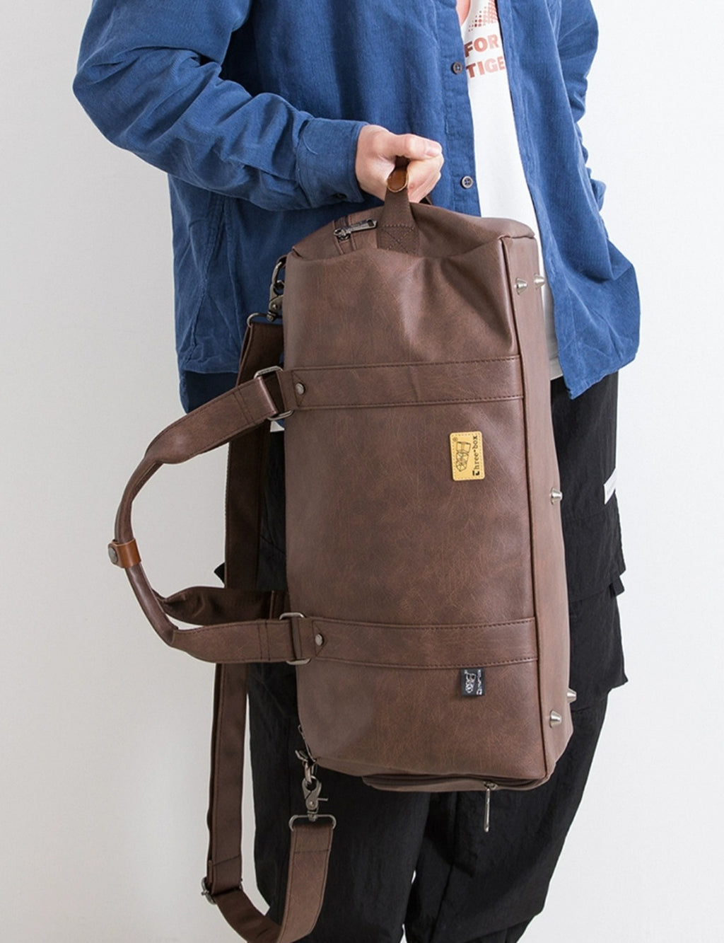 THREE-BOX Gym/ Travel Bag Leather Stylish Shoulder Bag