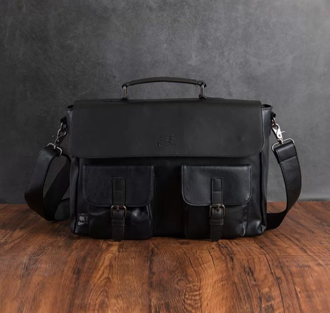 THREE-BOX Messenger Bag Classic Fashion Large Capacity Shoulder Bag