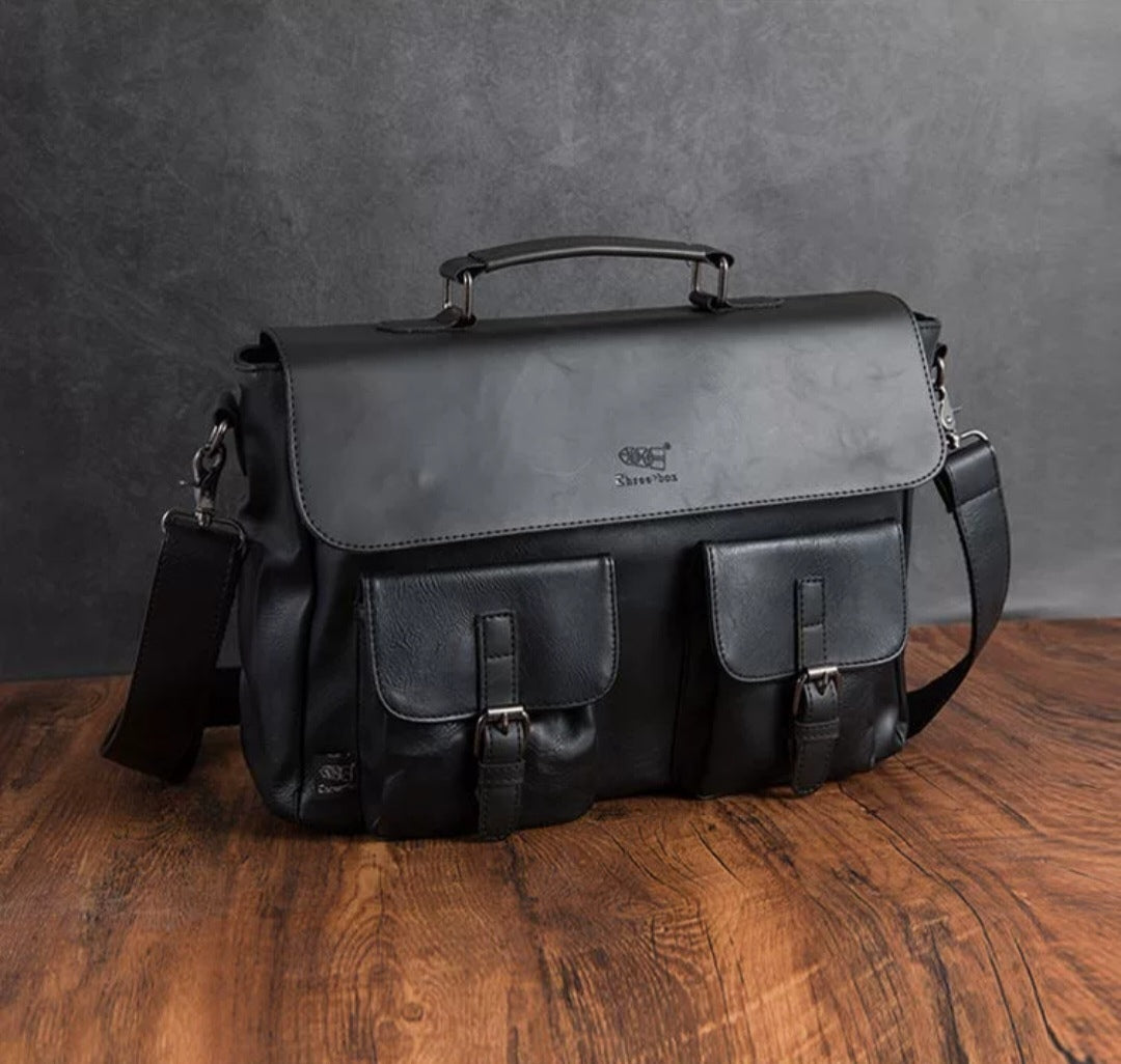 THREE-BOX Messenger Bag Classic Fashion Large Capacity Shoulder Bag