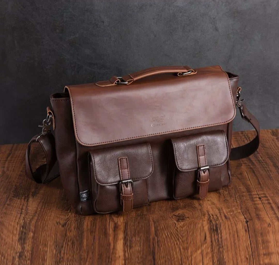 THREE-BOX Messenger Bag Classic Fashion Large Capacity Shoulder Bag
