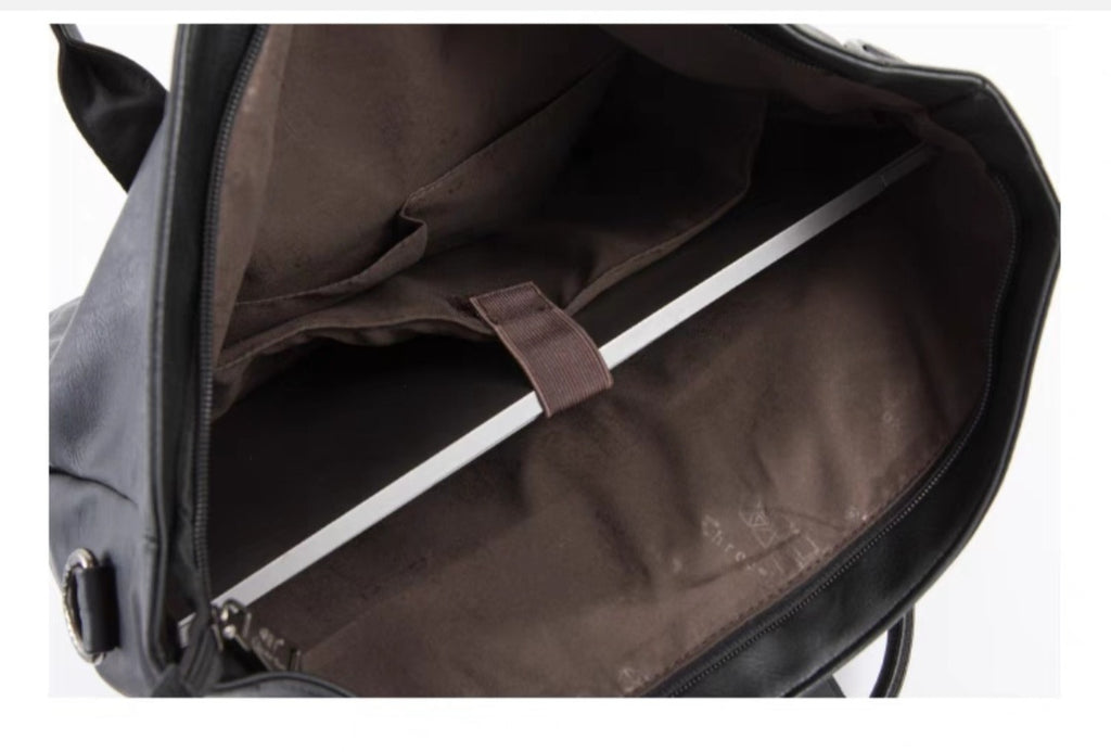 THREE-BOX 2-way Roll-Top Backpack / Shoulder Bag Casual Look