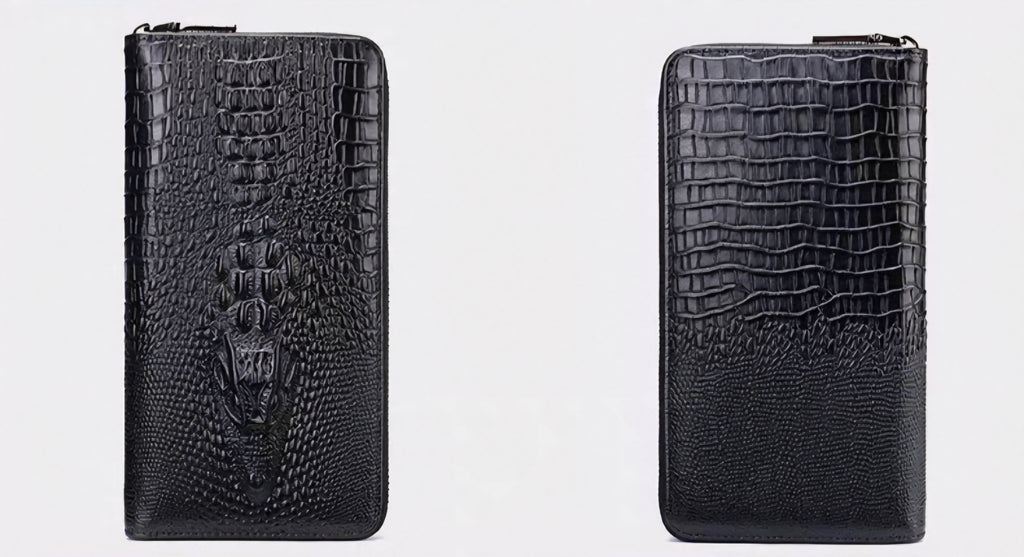 Crocodile Pattern Casual Large Capacity Long Wallet Card Holder