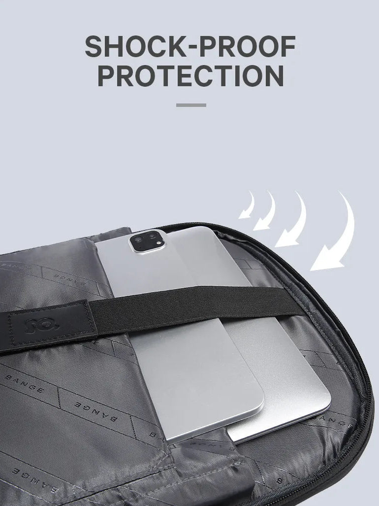 BANGE Anti-theft Waterproof Laptop City Business Backpack 15.6" Business Backpack
