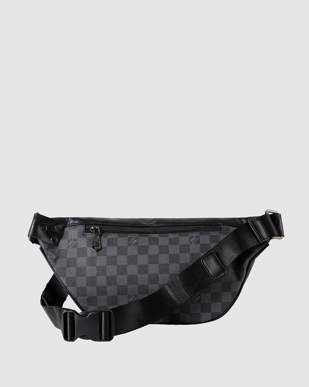 THREE-BOX Damier Chest/ Sling Bag Leather Cross-Body Bag