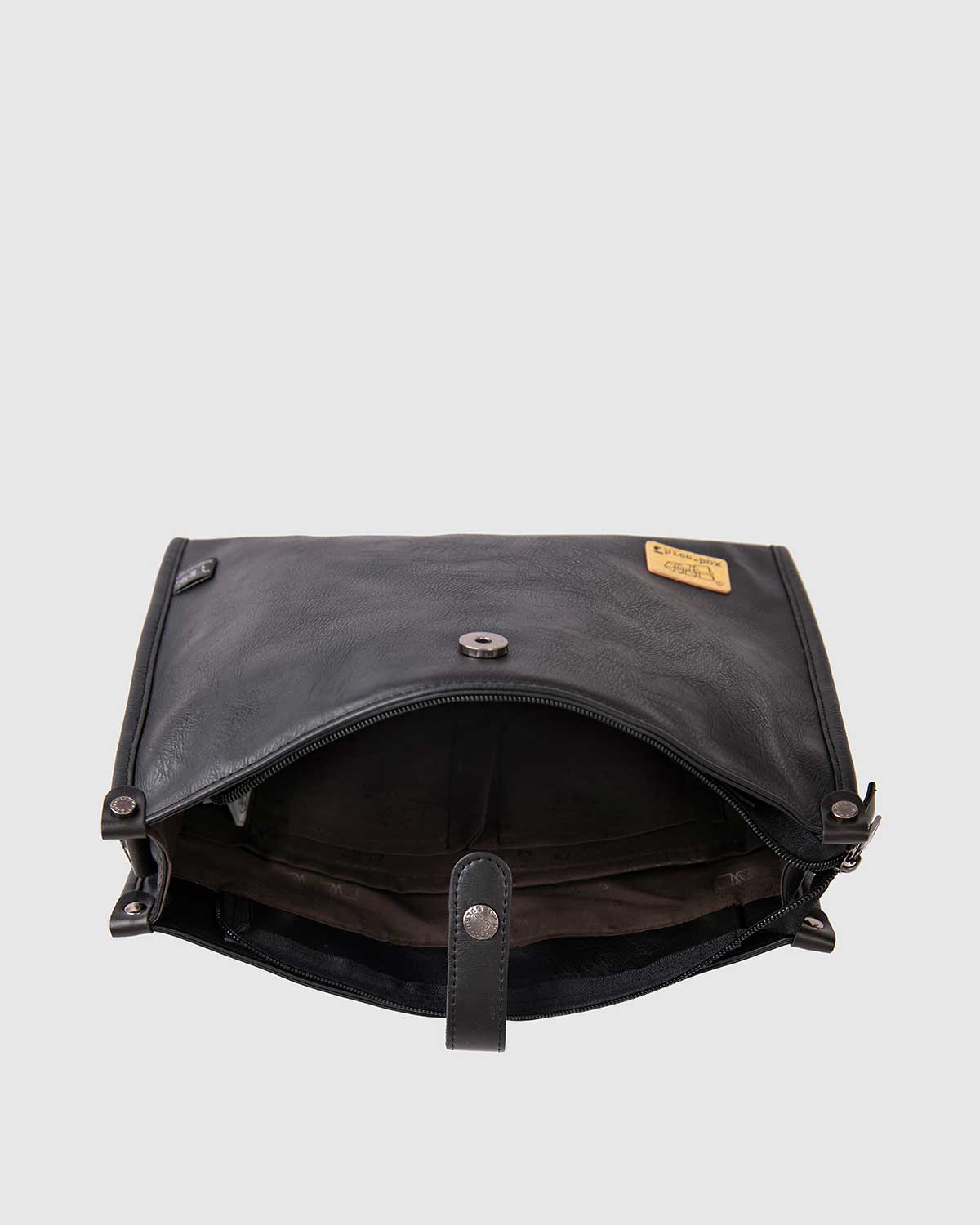 THREE-BOX Cross-body Bag Leather Shoulder Bag