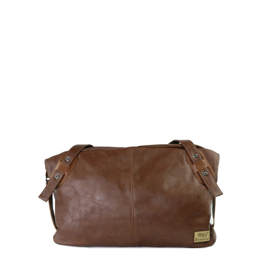 THREE-BOX Travel / Gym Bag Classical Fashion Leather Duffle Bag