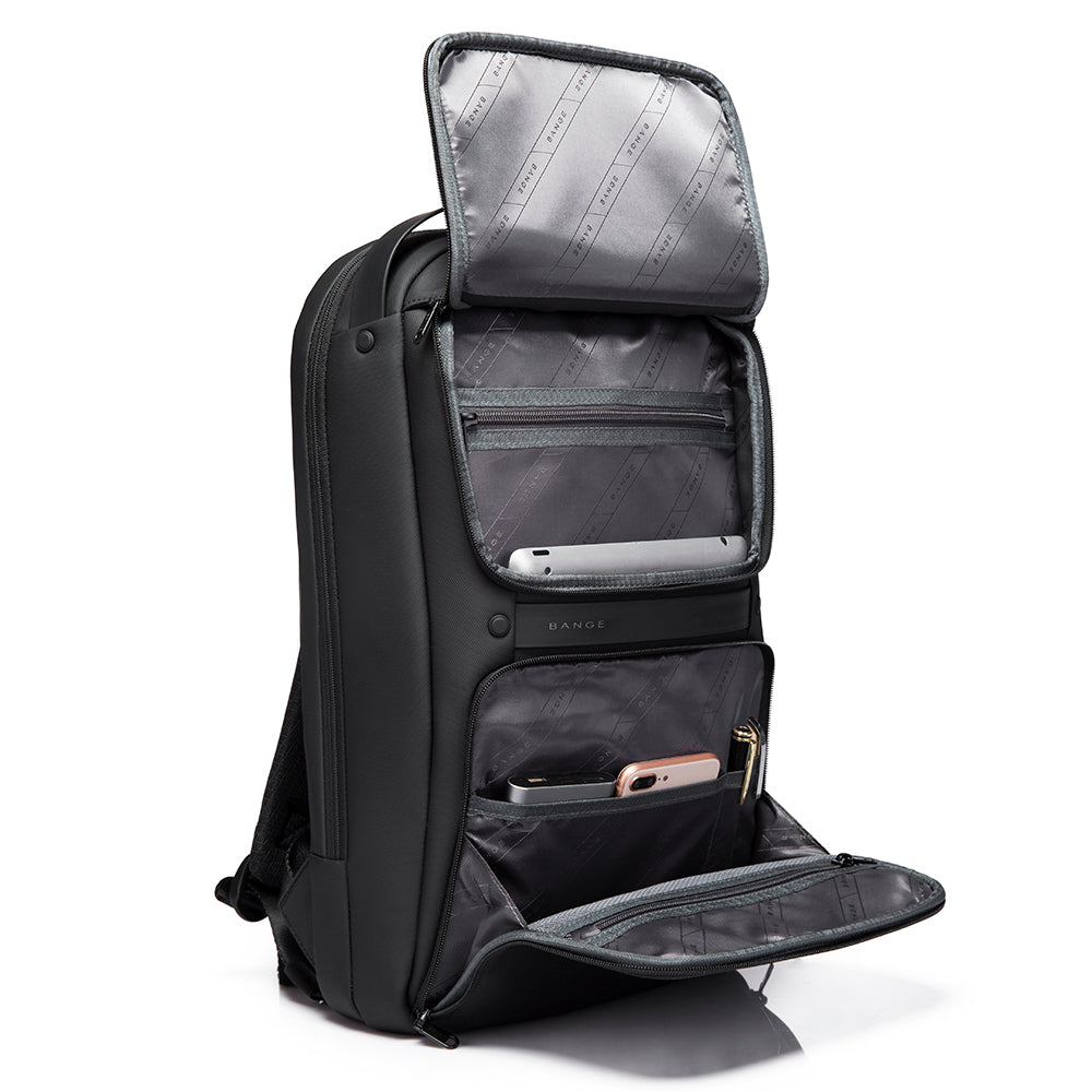 BANGE Waterproof 15.6" Laptop Compact Backpack Business School Anti-theft Backpack