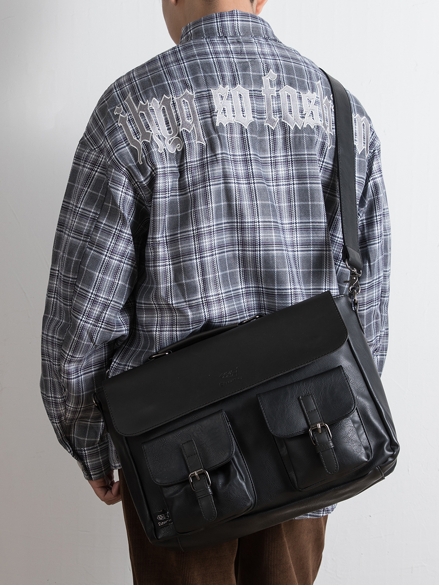 THREE-BOX Messenger Bag Classic Fashion Large Capacity Shoulder Bag