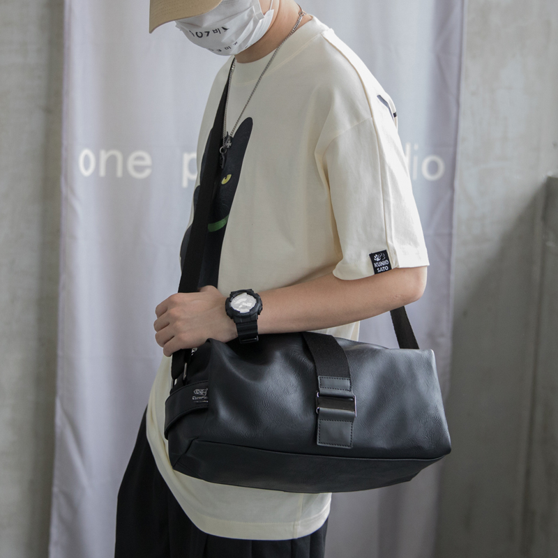 THREE-BOX Cross-Body Bag Leather Shoulder Bag