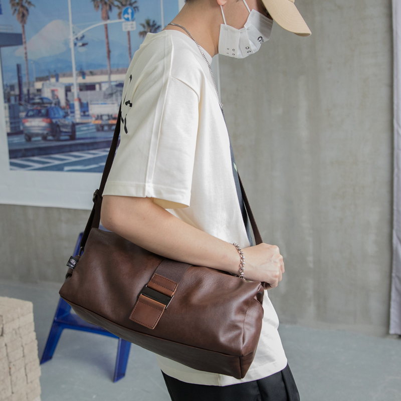THREE-BOX Cross-Body Bag Leather Shoulder Bag