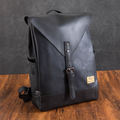 THREE-BOX Old-School Classic Chic Unisex Leather Backpack