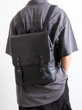 THREE-BOX Classic Chic Old-School Leather Backpack 14" Laptop Backpack